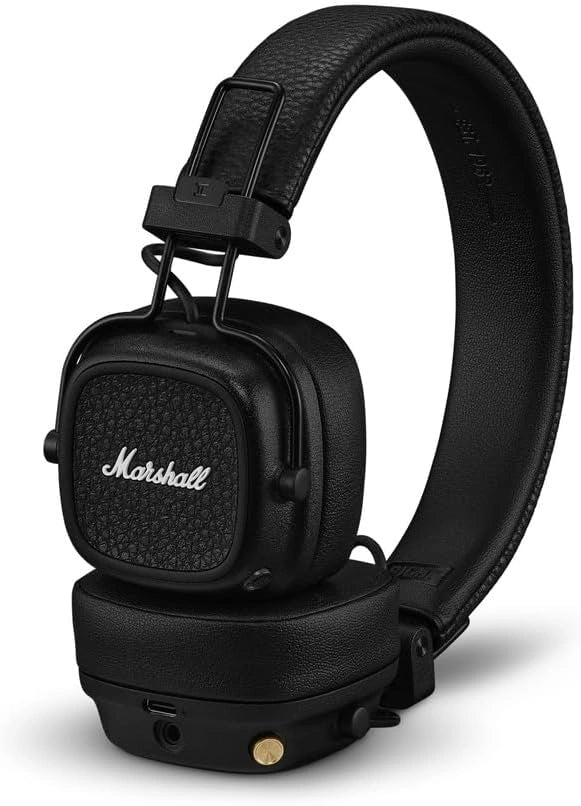 Marshall, Draadloze hoofdtelefoon, 100 uur, Bluetooth, Zwart