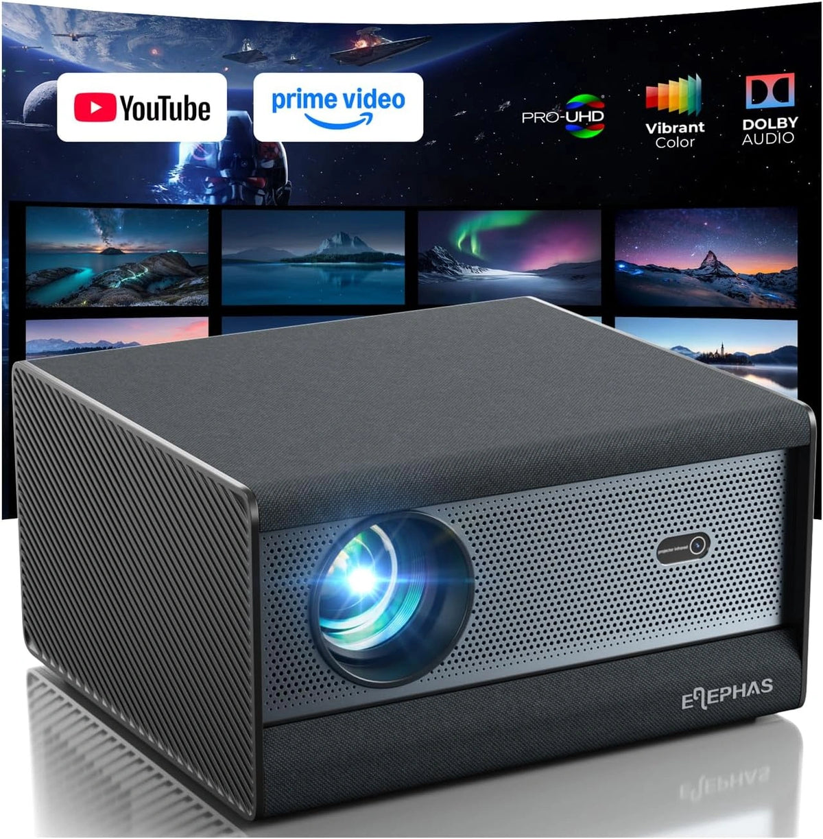 ELEPHAS, Projector, Bluetooth, Wi-Fi