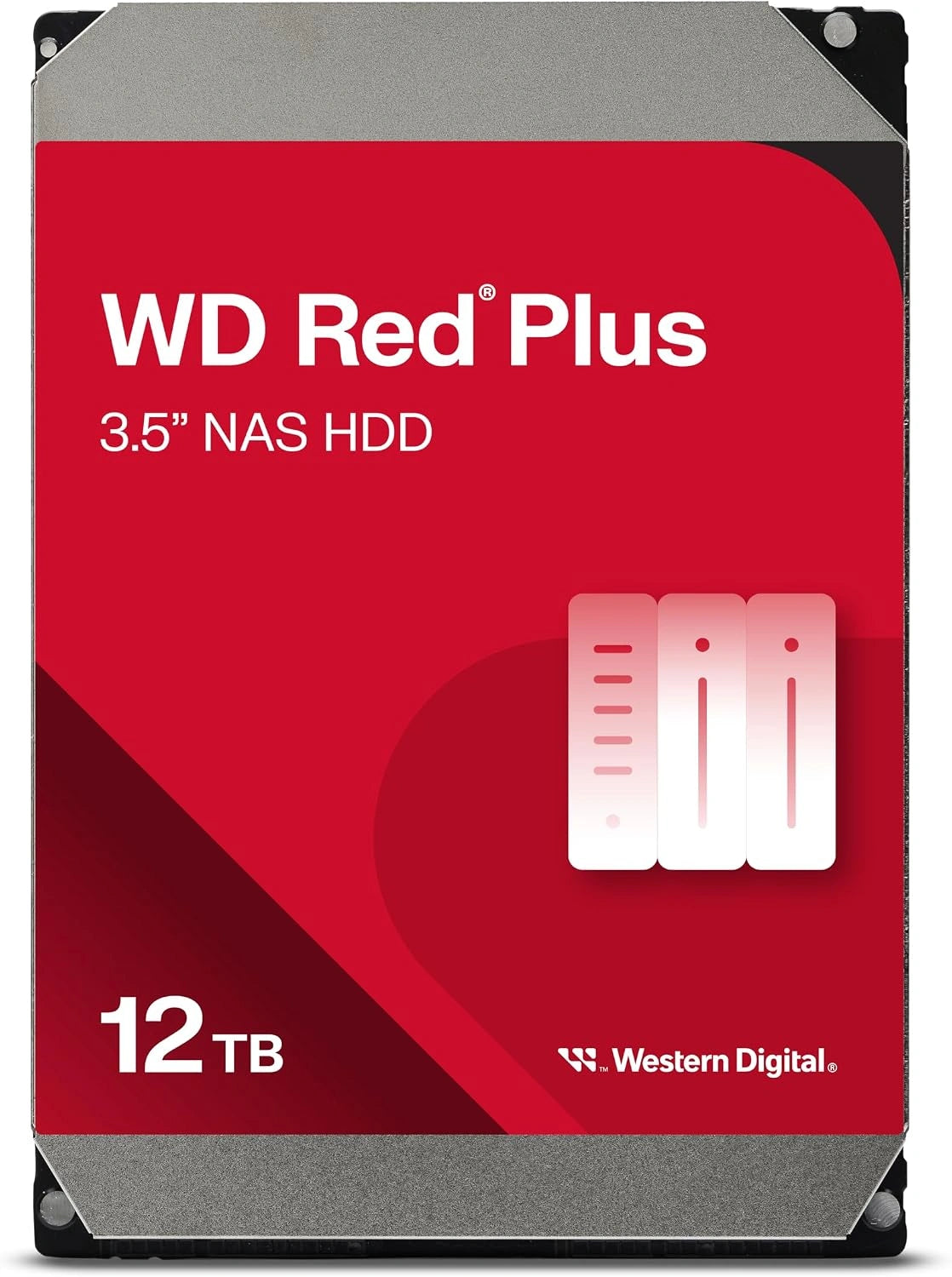 Western Digital WD, NAS-server, 12TB, 6Gb, Rood