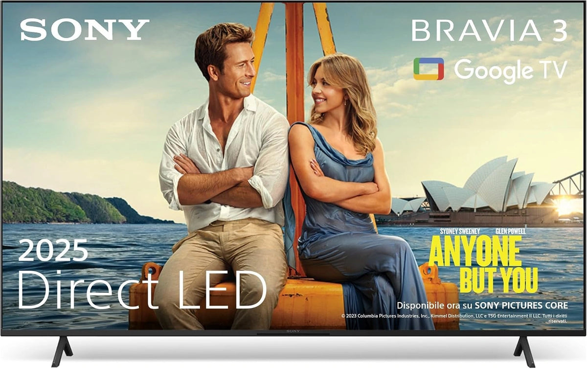 Sony, Televisie, 50 Hz, 139 cm, Wi-Fi, met LED-verlichting, met app-bediening, Zwart