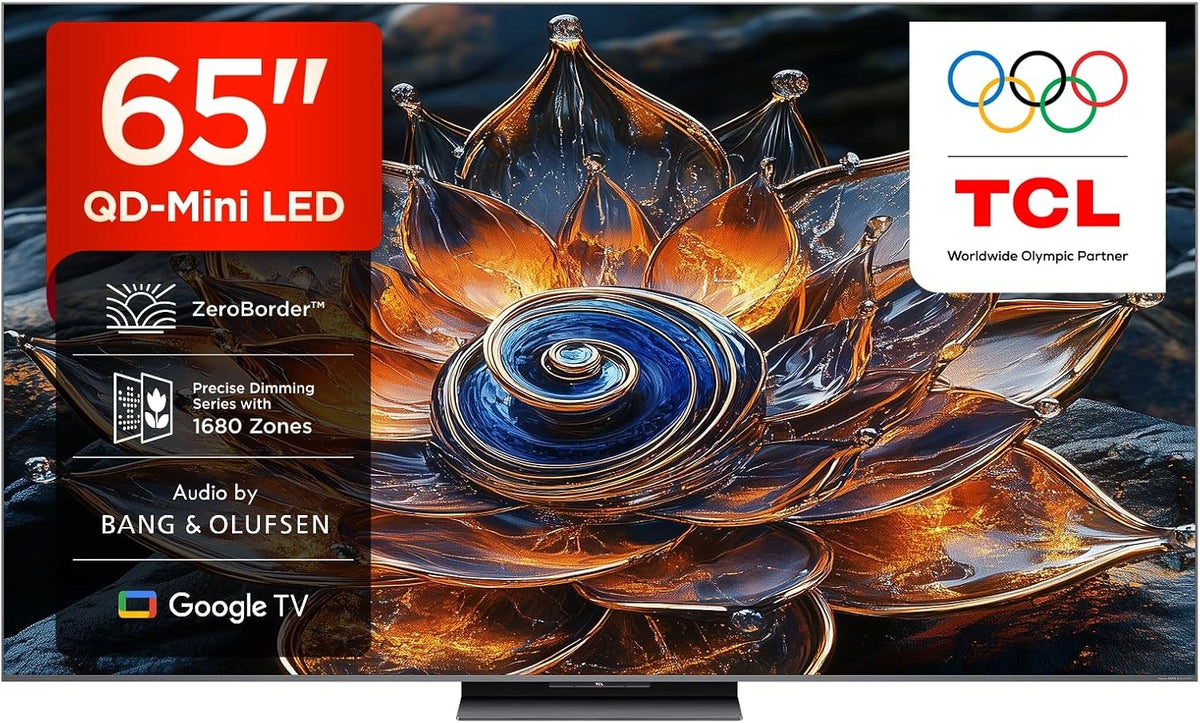 TCL 65Q8C 65, Televisie, 144Hz, 65 inch, met LED-verlichting, met app-bediening
