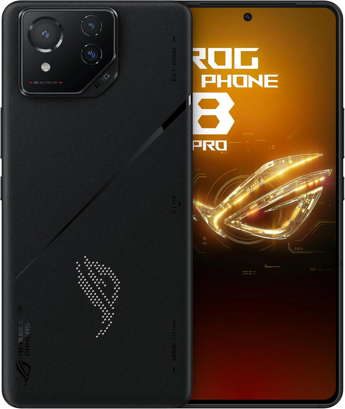 ASUS ROG, Digitale camera, 16GB, 512GB, 165Hz, 50MP, met LED-verlichting, Zwart