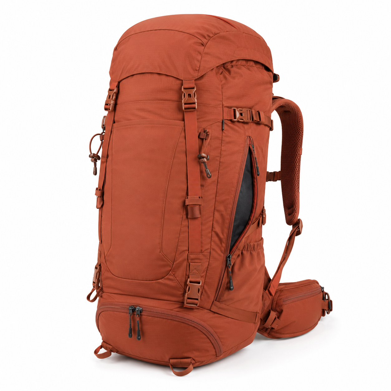 Tourenrucksack Terrakotta 32 L mit Bodenfach und Hüfttaschen