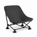 Kompakter Campingstuhl Anthrazit mit niedriger Sitzhöhe 58x52x64 cm
