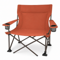 Breiter Campingstuhl Terrakotta mit verstärktem Stahlrahmen 90x66x96 cm