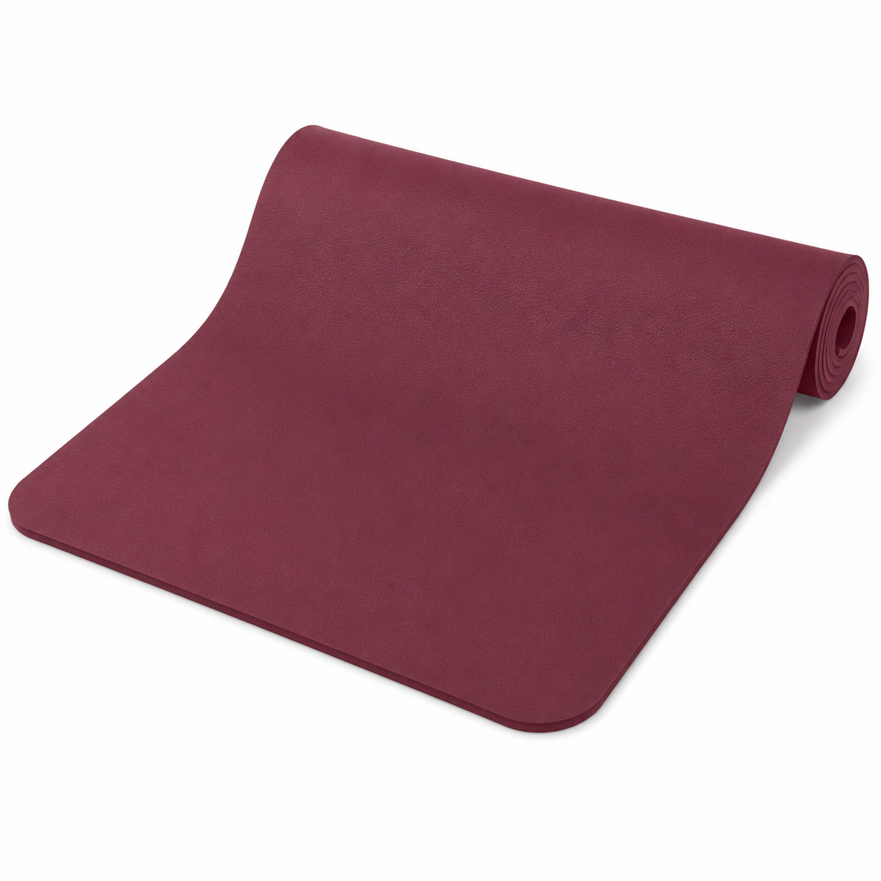 Komfort-Yogamatte Bordeaux 183x61x8 mm für sanfte Übungen