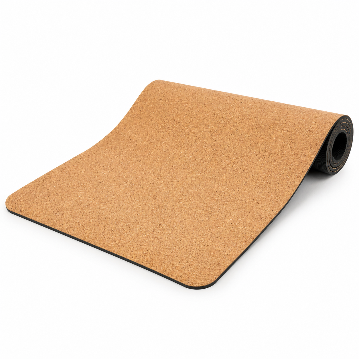 Kork-Yogamatte Natur 183x61x5 mm mit Kautschukunterseite