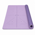 TPE-Yogamatte Lavendel 183x61x6 mm mit Ausrichtungslinien